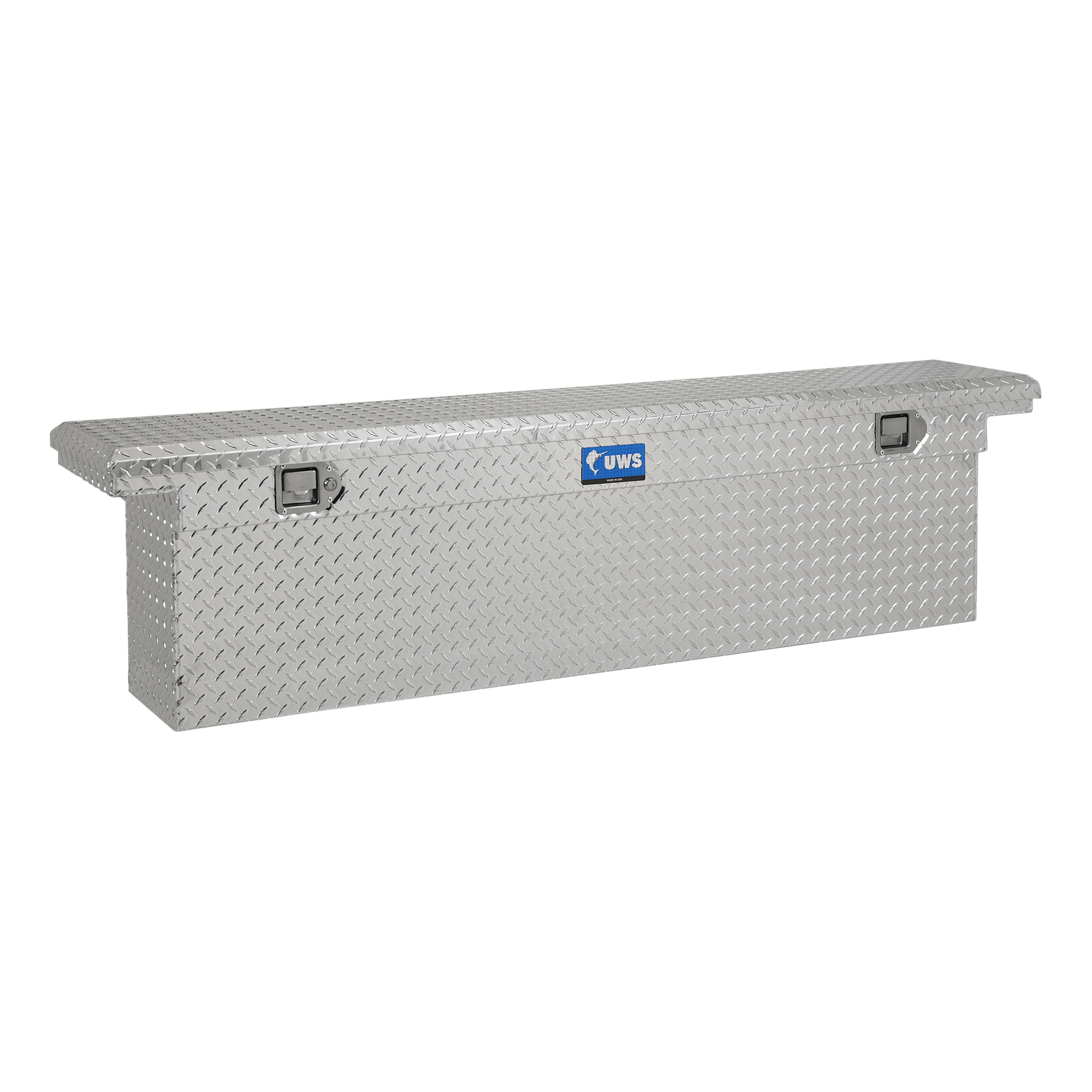 UWS, 72in. Slim-Line Crossover Truck Tool Box, Width 72.875 in, Material Aluminum, Color Finish Bright Aluminum, Model# EC10871